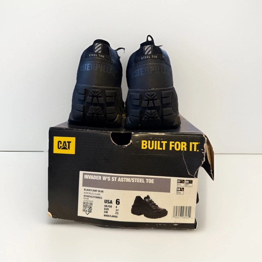 Caterpillar Women's Black Steel Toe Ankle Boots